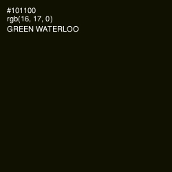 #101100 - Green Waterloo Color Image